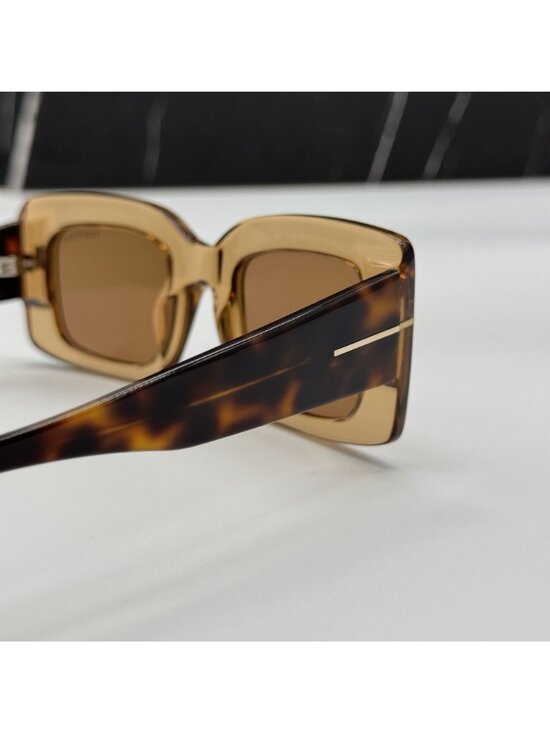 NEW TOM FORD BRIGITTA TF1188 45E HAVANA/BROWN WOMEN SQUARE SUNGLASSES FT1188 main image 10